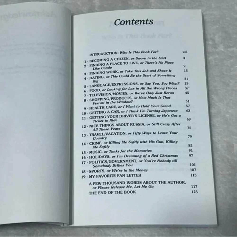 America on Six Rubles a Day Yakov Smirnoff Comedy Book Signed